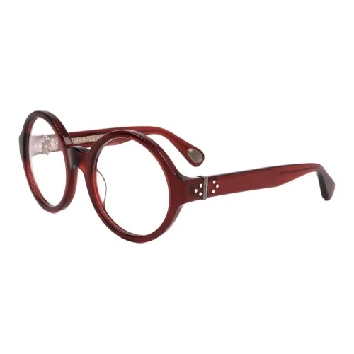 Linda Farrow Ацетат Круглые Оправы для Очков Женские Красные