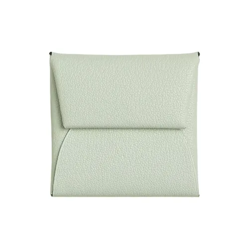 HERMES Bastia Козья кожа Мелочь Кошелек Обычный Женские Sizzle Зеленый West Ветреный синий