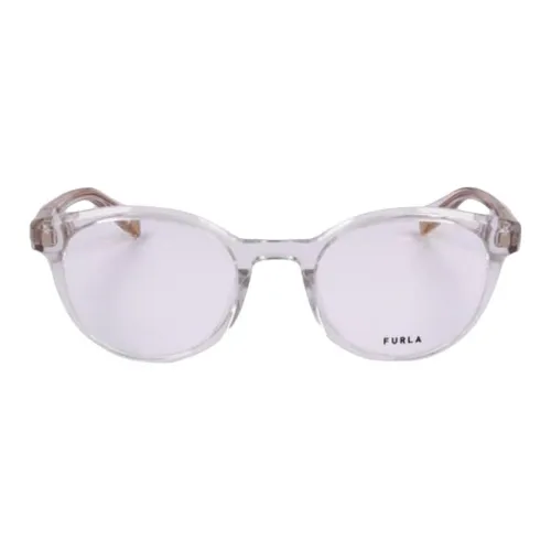 Furla Ацетат Круглые Оправы для Очков Женские Прозрачные