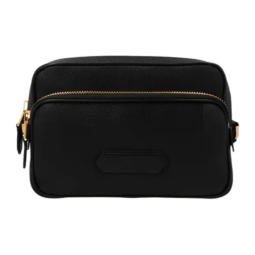 TOM FORD Pebble Текстурированная кожа Сумка через плечо Сумка для доставки Мужская Черная