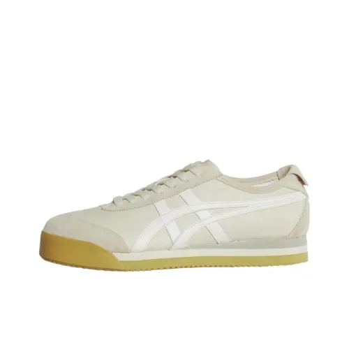 Onitsuka Tiger MEXICO 66 Low Топ Скейтборд Кроссовки Унисекс Бежевый
