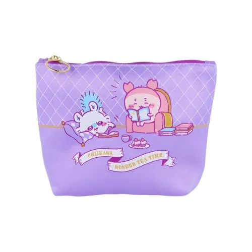 Chiikawa Полиэстер Косметичка Маленькая Женская Фиолетовая