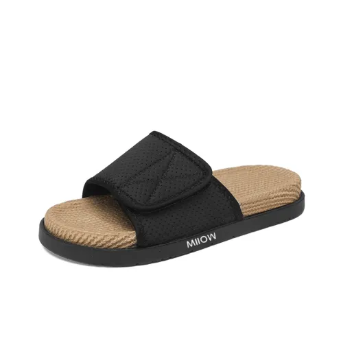 MIIOW Тихий Антизапахивающий Устойчивый к Износу Массажный Коврик Слипоны Мужские