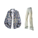 Washed Blue + Yellow Mud Pants  
Вымытые Синий + Желтый Грязь Брюки