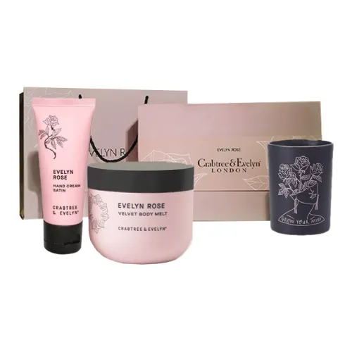 Crabtree Evelyn Розовый Крем для рук Наборы ухода с ароматическими эффектами 250 мл + 250 г + 40 мл