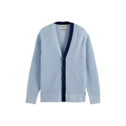 Scotch&Soda Рубашка Синяя Мужская Трикотаж