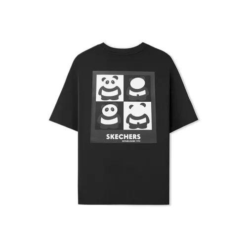 Skechers Угольно-черный 0018 Унисекс T Рубашки