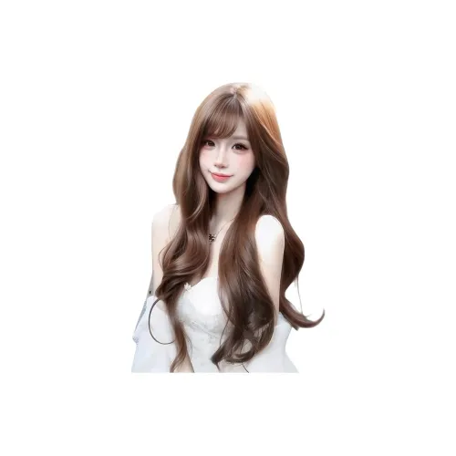 Gentle Welcome Перука Женская Длинные Волосы Natural Sweet Style Искусственные Волосы Мед Конопля Loose Большая Волна Полная Перука