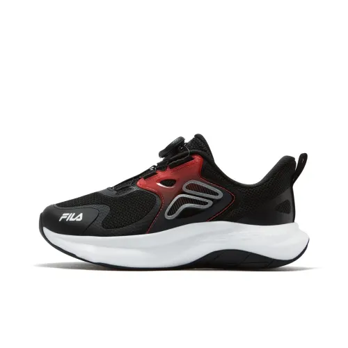 FILA KIDS Performance FPH Легкие амортизаторы Низкий топ Детская беговая обувь Черный Пламя Красный Подростки