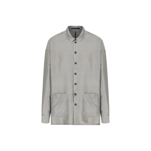GIORGIO ARMANI Серые Мужские Рубашки