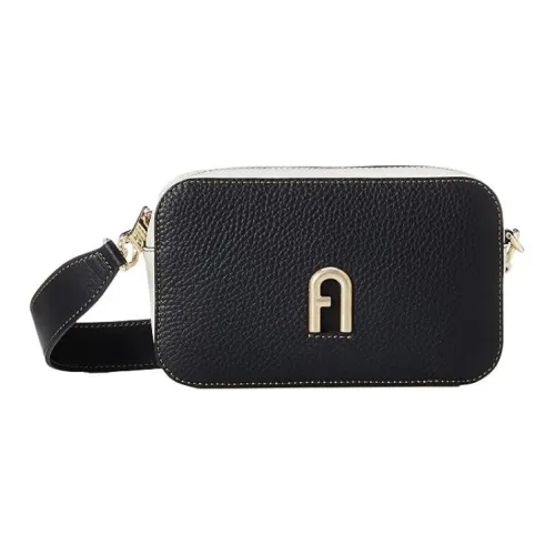 Furla Primula Телячья кожа Сумка через плечо Мини Женская Белая Черная