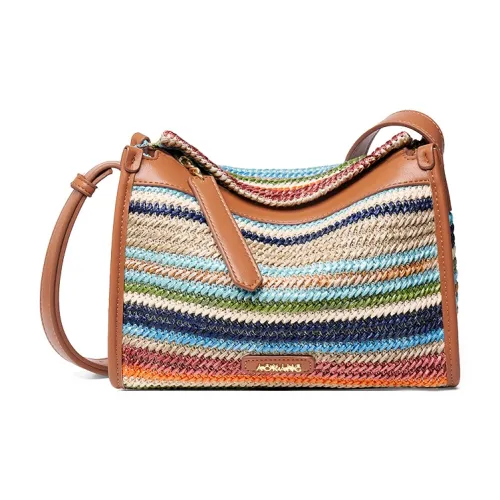 AOKANG Ткань Сумка-подушка Подмышечная Сумка через плечо Средняя Женская Радужная Белая Радужная Коричневая