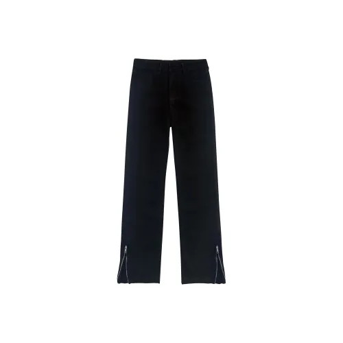 Kung Fu Snake Черные Джинсы с боковой молнией унисекс