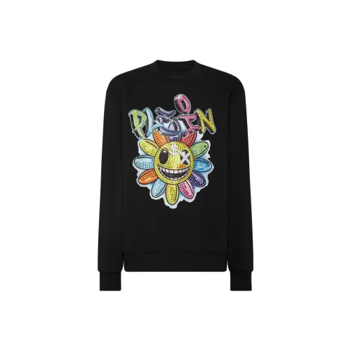 PHILIPP PLEIN Мужские черные свитшоты