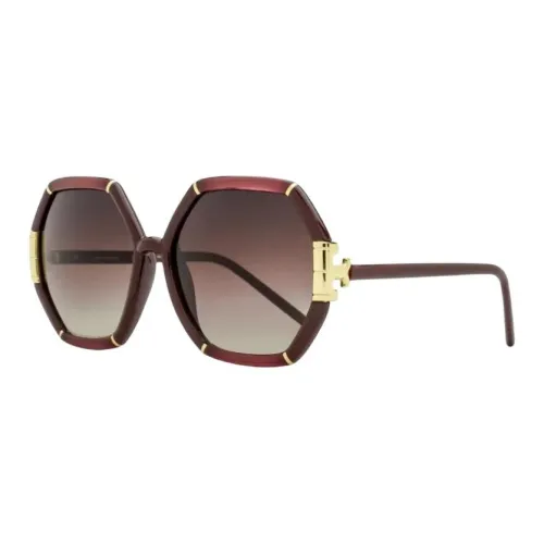 TORY BURCH Металл Пластик Нерегулярная форма Солнцезащитные очки Женские Красный