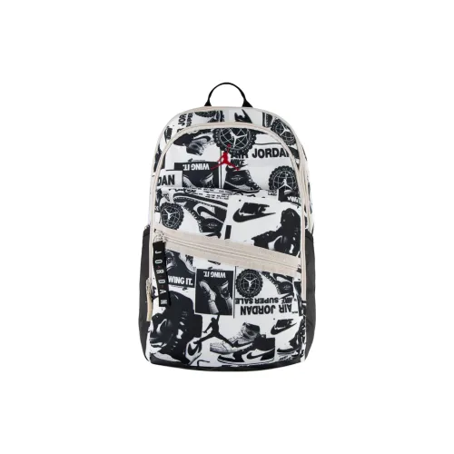 Jordan Polyester Backpack Unisex White Джордан Полиэстер Рюкзак Унисекс Белый