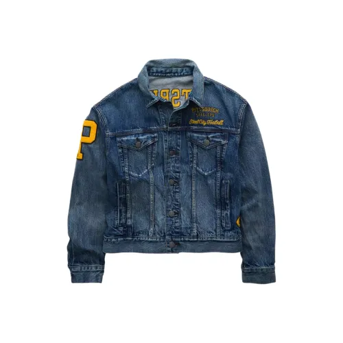 AMERICAN EAGLE Темно-синий Мужские Джинсовые Куртки