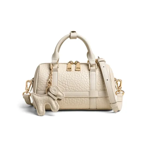 Crtnzo Kroez Коровья кожа Сумка Сумка через плечо Сумка через плечо Стандартная Women's Camellia Белый