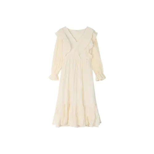 Бренд Cotton Shopping длинный рукав платье женское