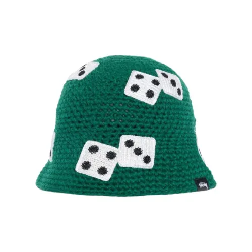 Stussy Трикотажная ткань Bucket Hats Unisex Зеленый