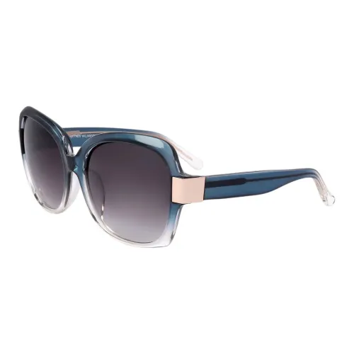 Linda Farrow Ацетат Бабочка Солнцезащитные очки Женские Светло-синие