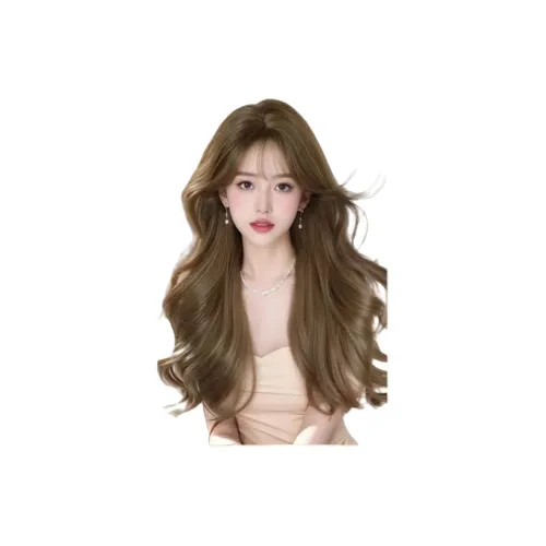 Gentle Welcome Перука Женская Длинная Layered Mermaid Curl Red Carpet Styling Full Перука для головы Женская