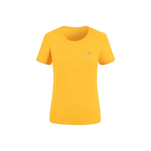 BMAI Гинкго Желтый Женские T-рубашки