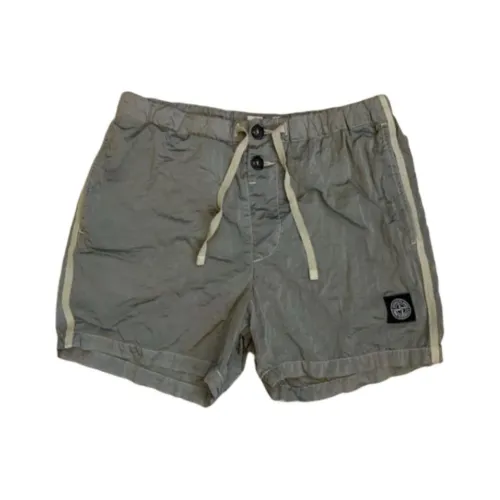 STONE ISLAND Серые Мужские Повседневные Шорты