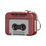 Винтажная лента для магнитофона, украшение - красного цвета