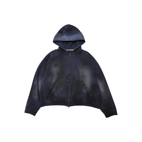 Undermycar SS25 SILENT SAINTS MULTI IRON CROSS ZIPPED HOODIE Sweatshirt Men's