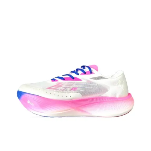 QIAODAN Износостойкий Дышащий Низкий Топ Повседневные Беговые Кроссовки Мужские Jordan Белый Aurora Розовый