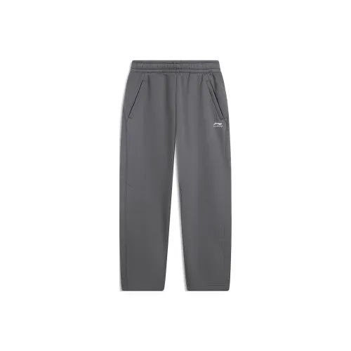 LINING Sports Life Collection Coal Smoke Gray Мужские Повседневные Брюки