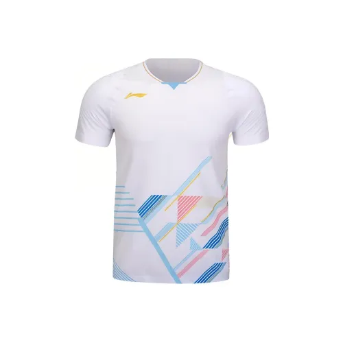 Подкладка Badminton series T Рубашка Мужская Белая