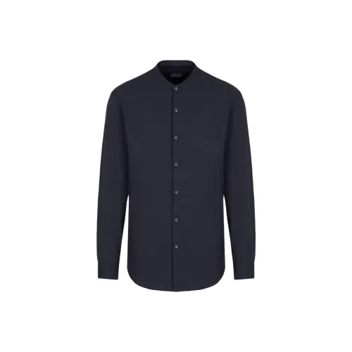 GIORGIO ARMANI Морской Синий Мужские Рубашки