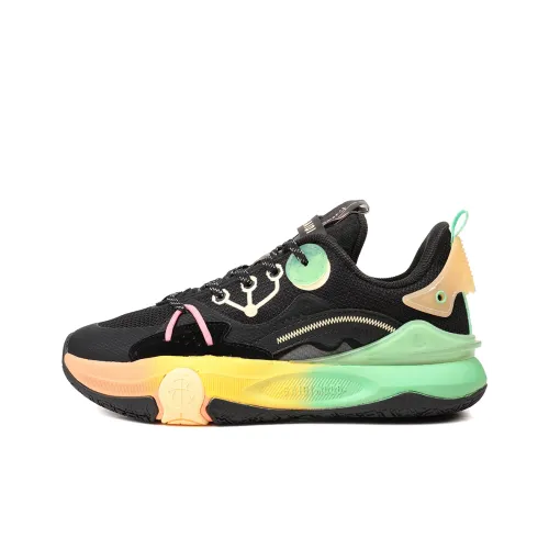 SAIQI Баскетбольные кроссовки Low Top Универсальный черный Унисекс