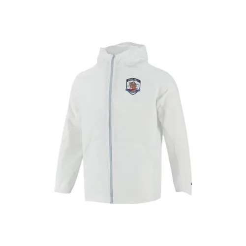 NIKE Ткани вязаные Белый Kids Куртки