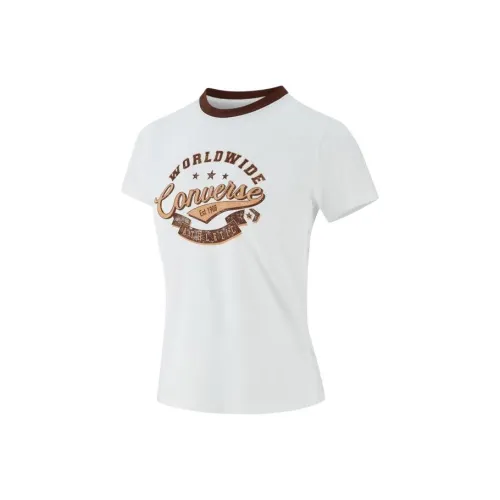 Конверс Белые Женские Футболки