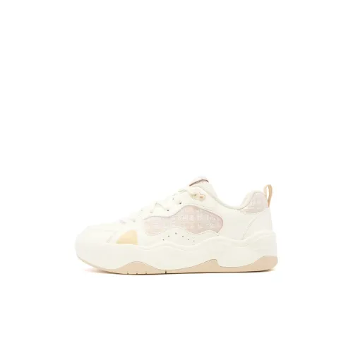 QIAODAN Резиновые Скейтборд Кроссовки Слоновая кость Светлый Пыльный Хаки Детские