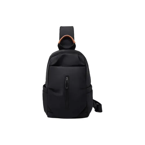 Old Man's Head Ткань Sling Сумка Мужская Черная