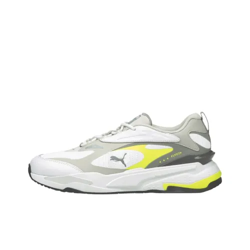 PUMA RS Fast Устойчивый к истиранию Низкий Топ Повседневная обувь Мужская Серый Белый Желтый