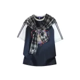 Темно-синий и серый