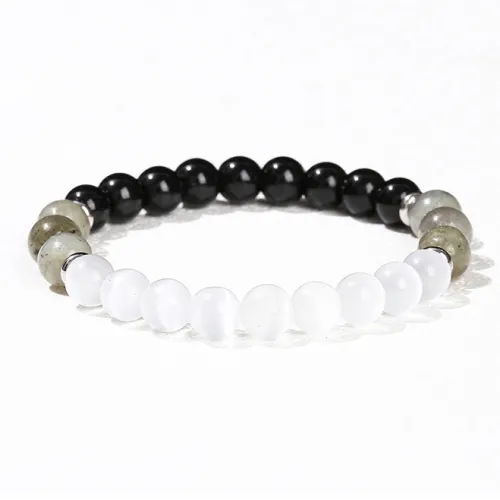 KYY Стекло Кошачий глаз Браслеты Унисекс