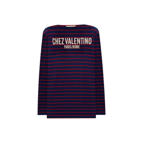 Valentino T-рубашка Женская Синяя Красная