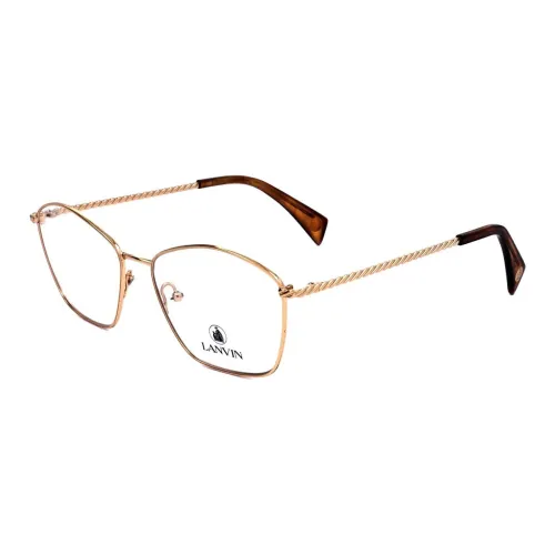 Lanvin Металл Нерегулярная форма Оправы для очков Женские Золото