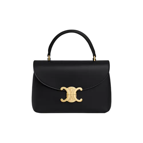 CELINE Teen Nino Коровья кожа Сумка через плечо Женская Черная