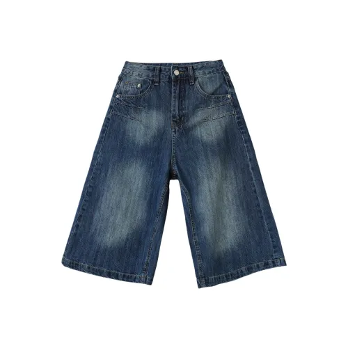 BRN JYJ 506 1 2 Темно-синий Женские джинсовые шорты