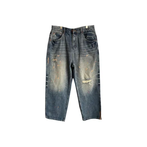 ZHANDASHUAI Blue Men's Jeans ZHANDASHUAI Синий Мужской Джинсы