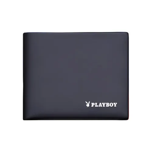 PLAYBOY Collaboration Кошелек из коровьей кожи Мужской Черный