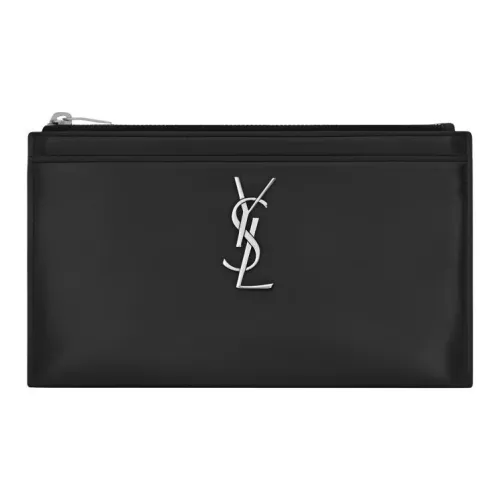 SAINT LAURENT Телячья кожа Клатч Мужской Черный