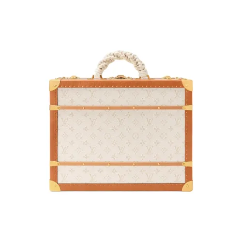 LOUIS VUITTON Закрытие Хранение Коробка Унисекс Коричневый Белый